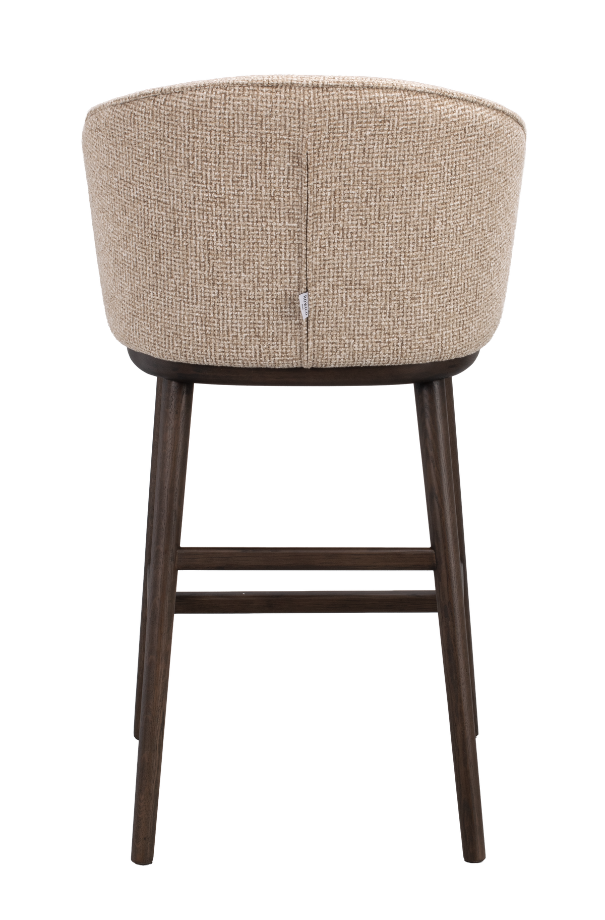 Barstuhl June beige, Eiche braun