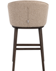 Barstuhl June beige, Eiche braun