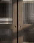 Vitrinenschrank H200cm, braun