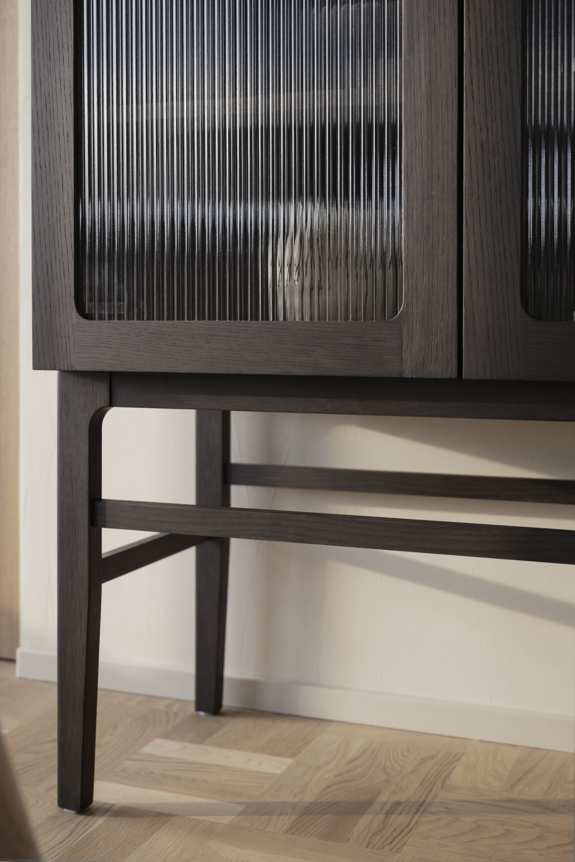 Vitrinenschrank H200cm, braun