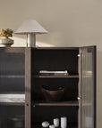 Vitrinenschrank H200cm, braun