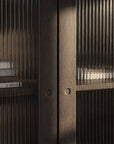 Vitrinenschrank H200cm, braun