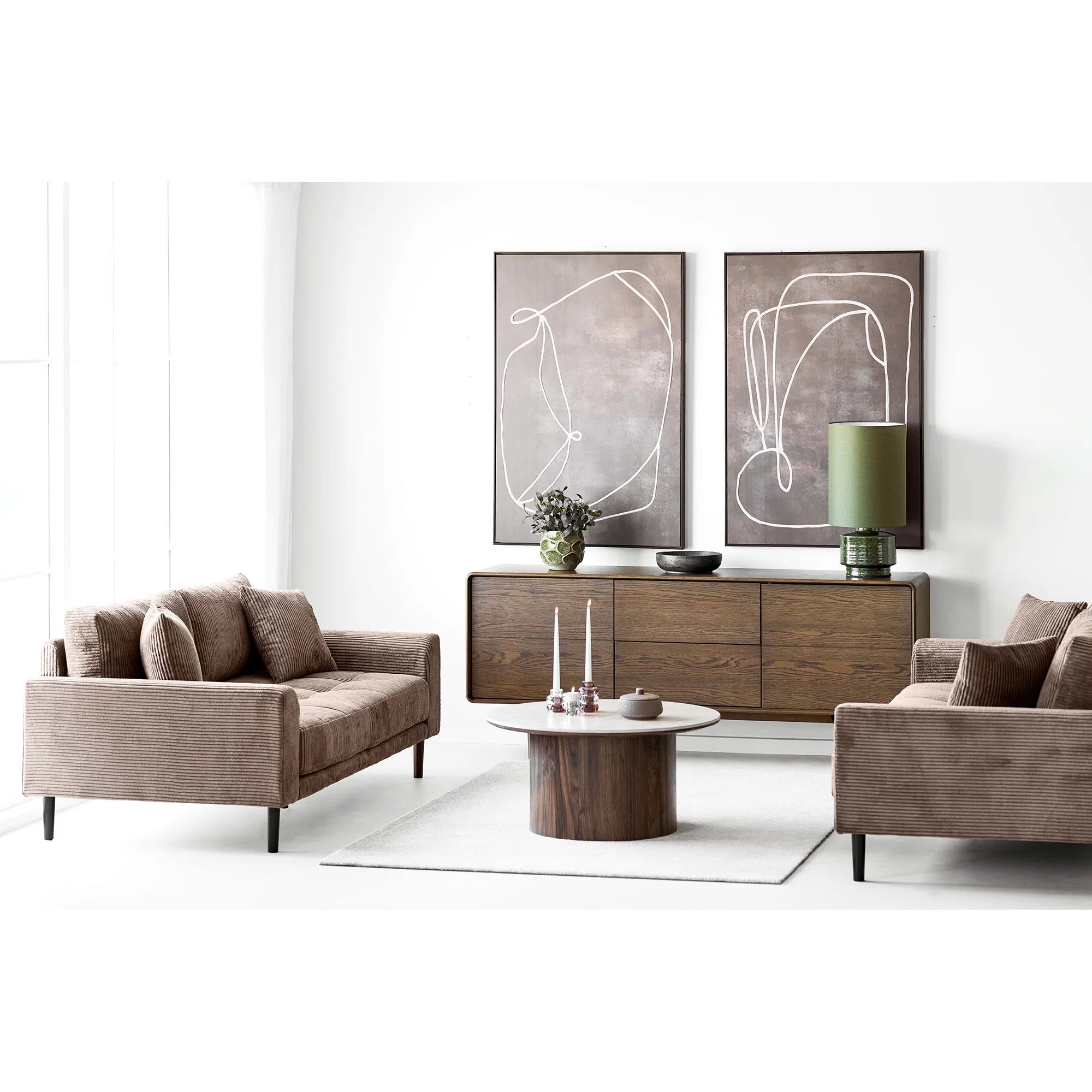 Sideboard Theseus, Eiche braun