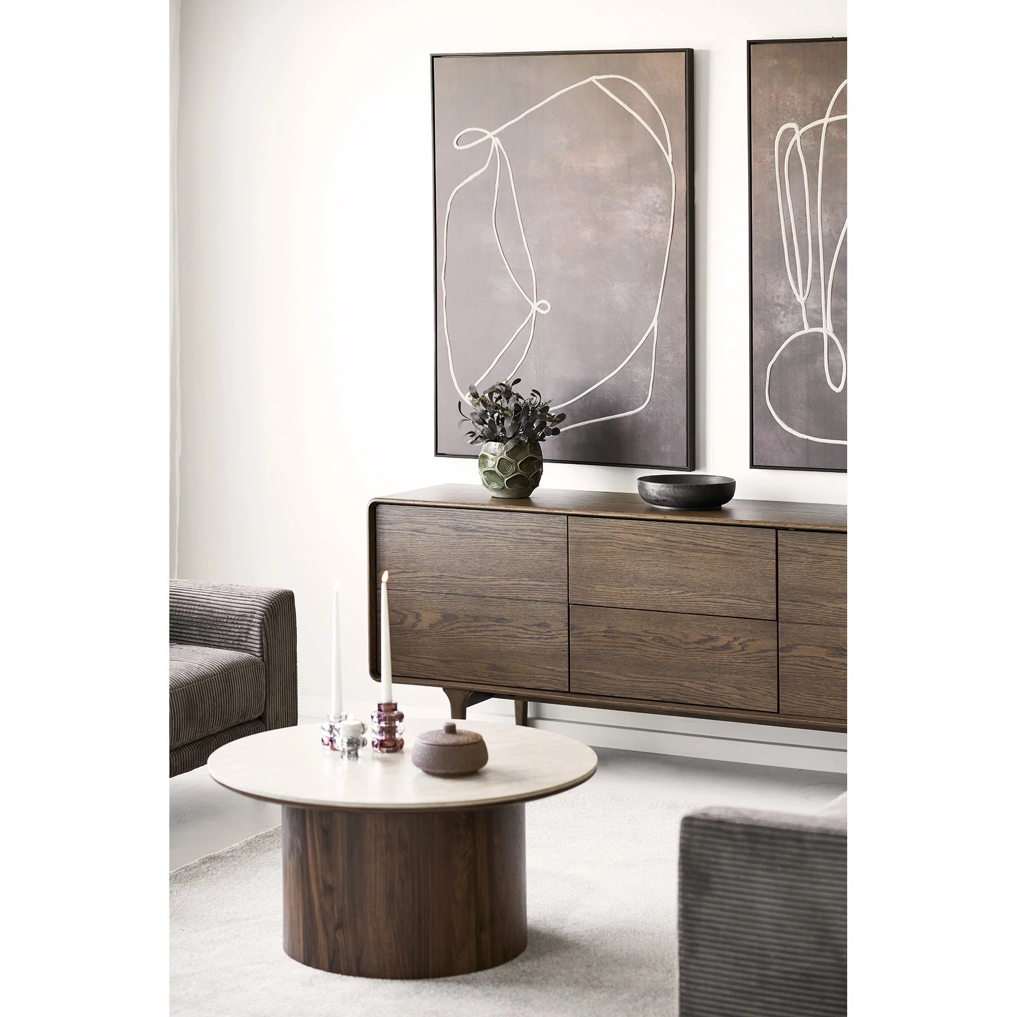 Sideboard Theseus, Eiche braun