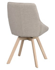 Polsterstuhl Lida beige-grau | Eiche hell