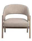 Loungechair Barn beige, Eiche hell