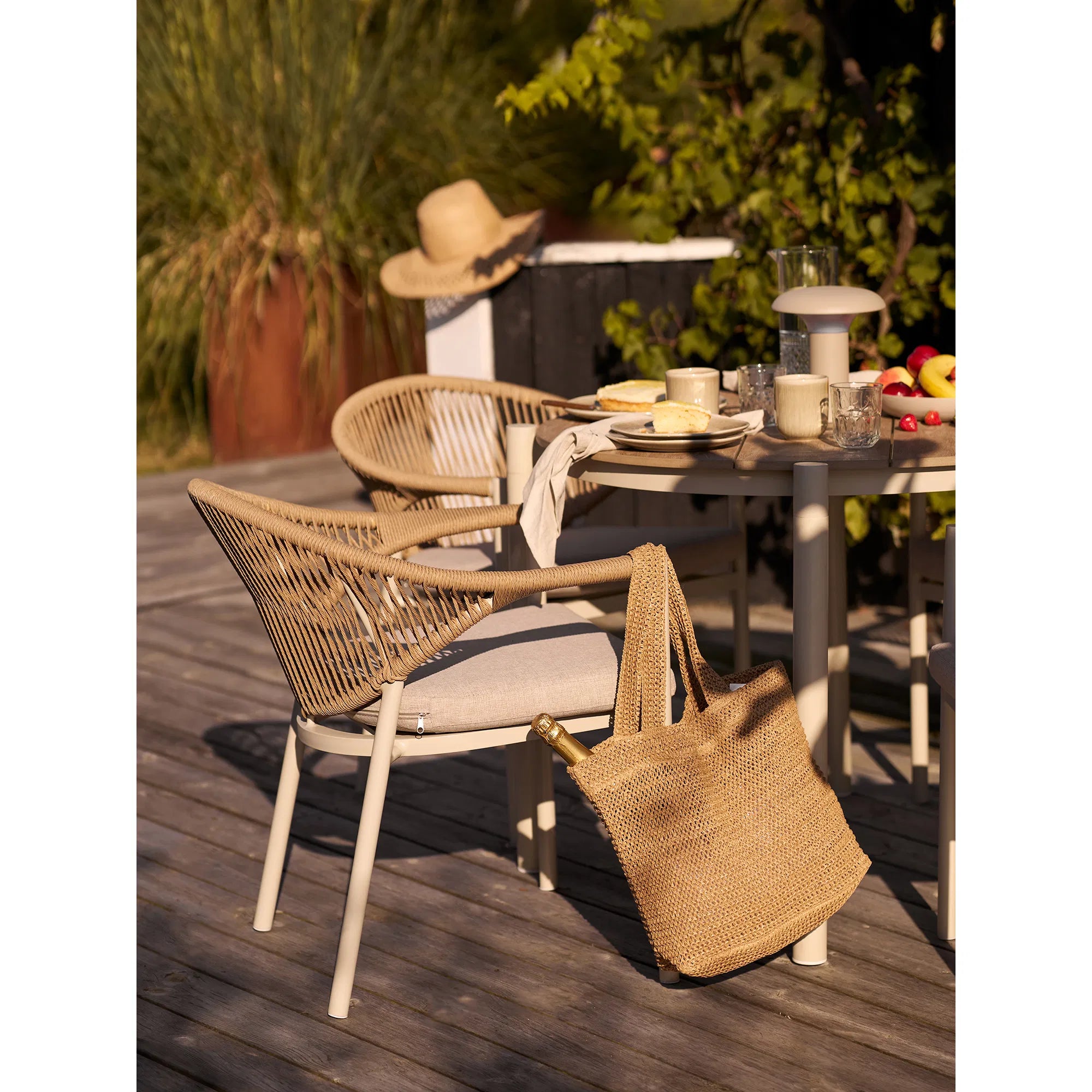 Outdoorstuhl Amari, sand/natur