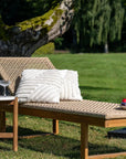 Sonnenliege Teak/Rattan