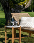 Sonnenliege Teak/Rattan