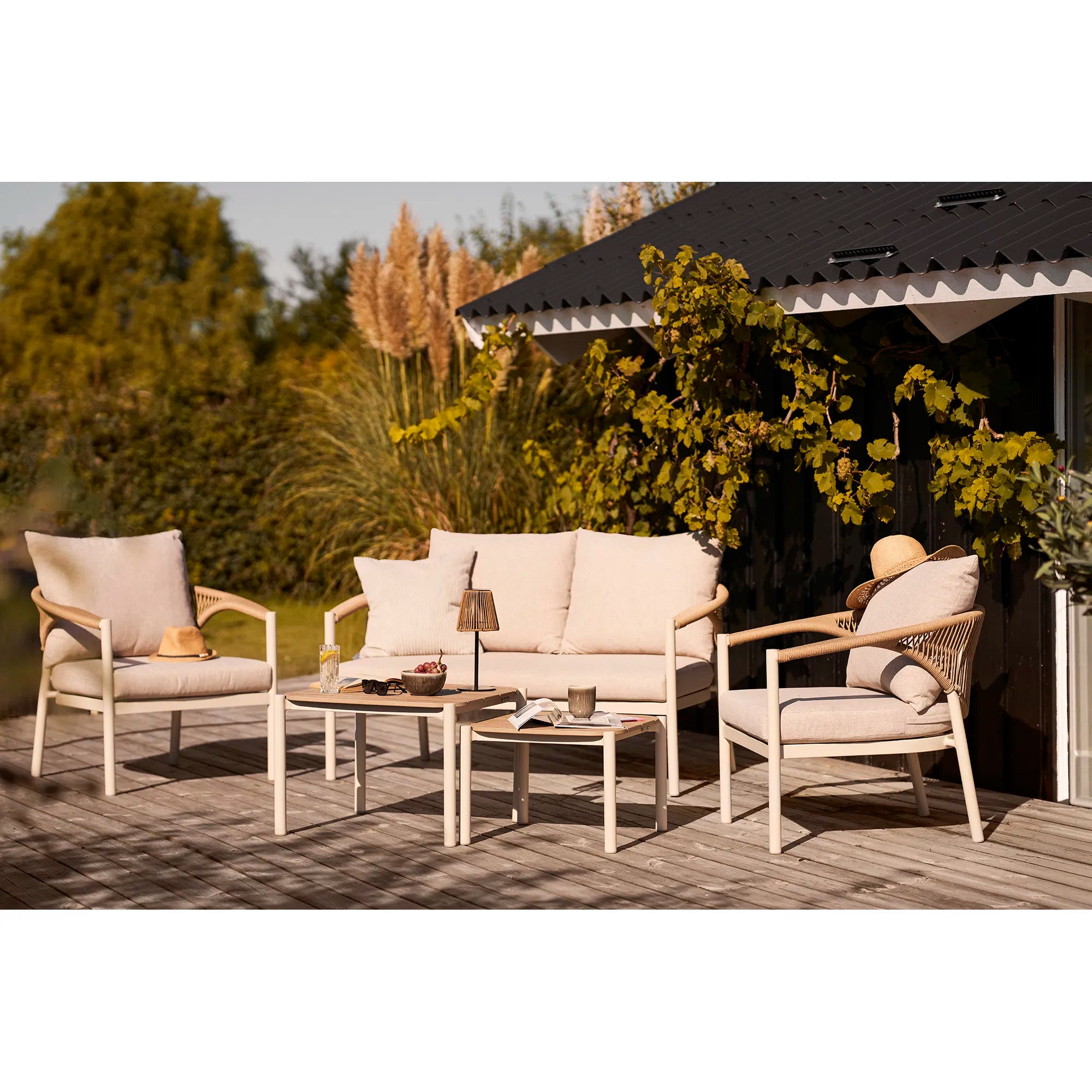 Loungeset Amari, sand/natur