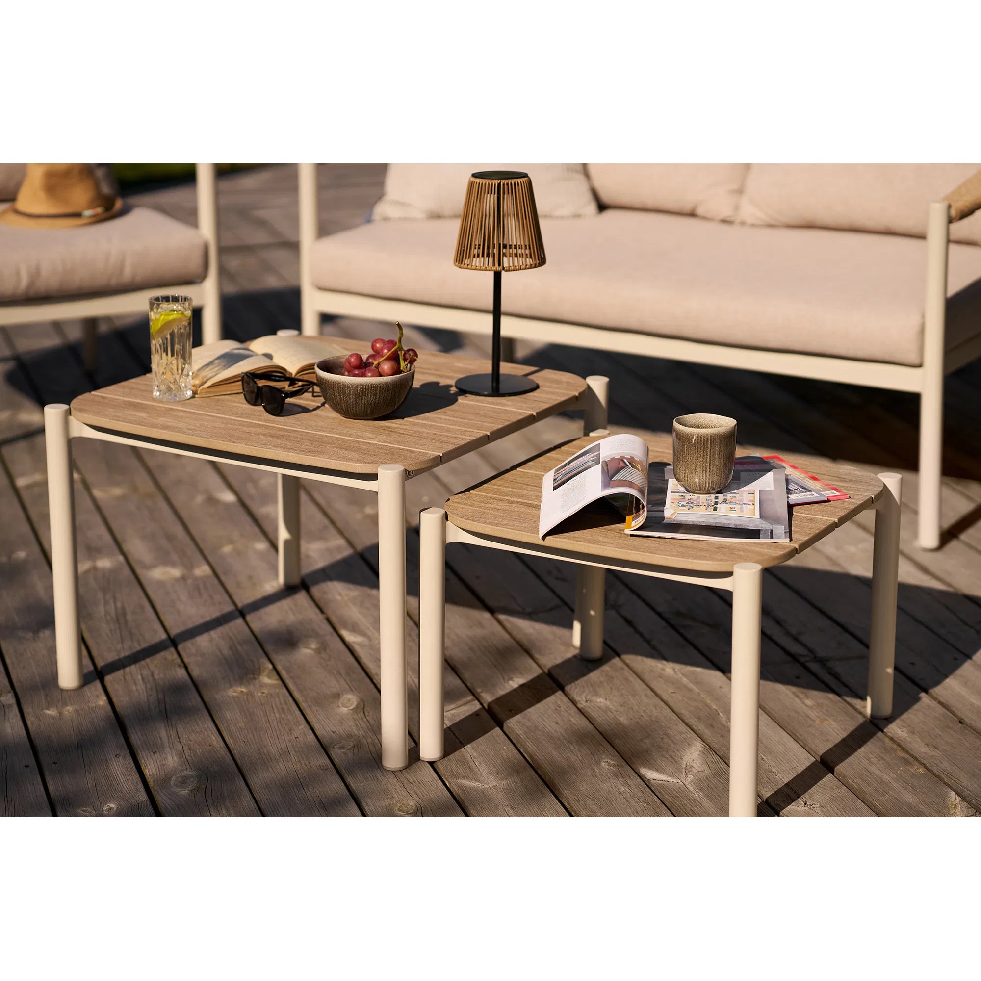 Loungeset Amari, sand/natur
