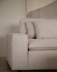 Lounge Sofa Boucle 3-Sitzer, hellbeige