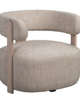 Loungechair beige, Eiche hell