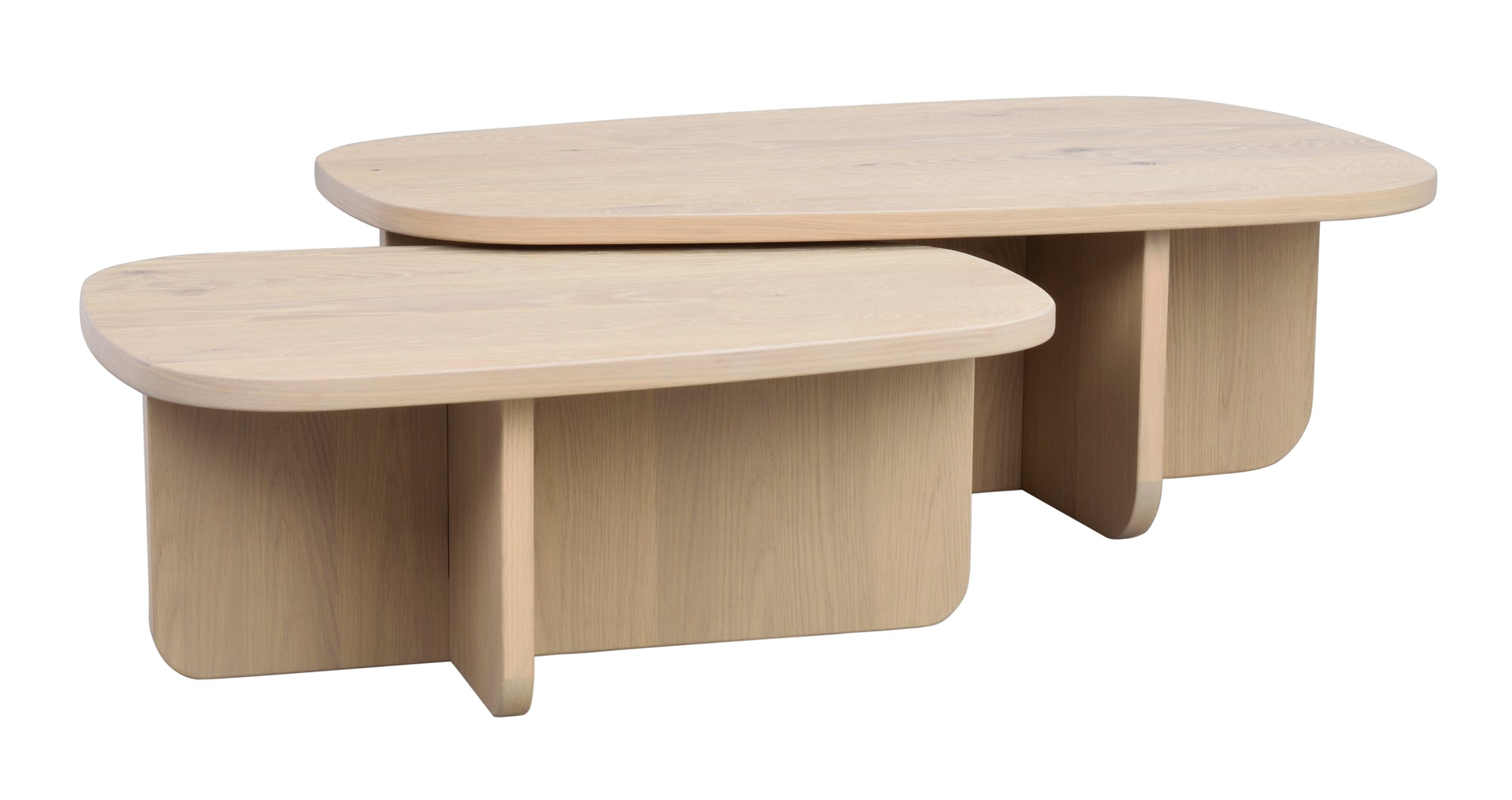 Coffeetable oval 90x60cm, Eiche hell