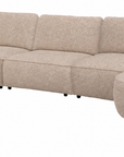 Lounge mit Chaiselongue rechts Boucle L400cm , beige