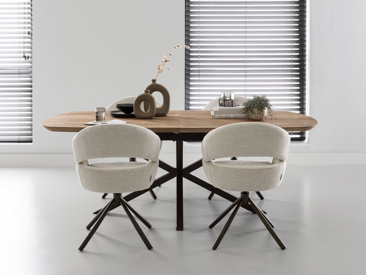 Massivholztisch Teak, ausziehbar