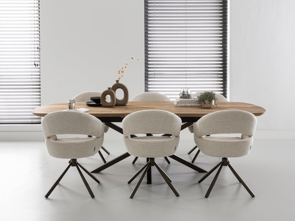 Massivholztisch Teak, ausziehbar