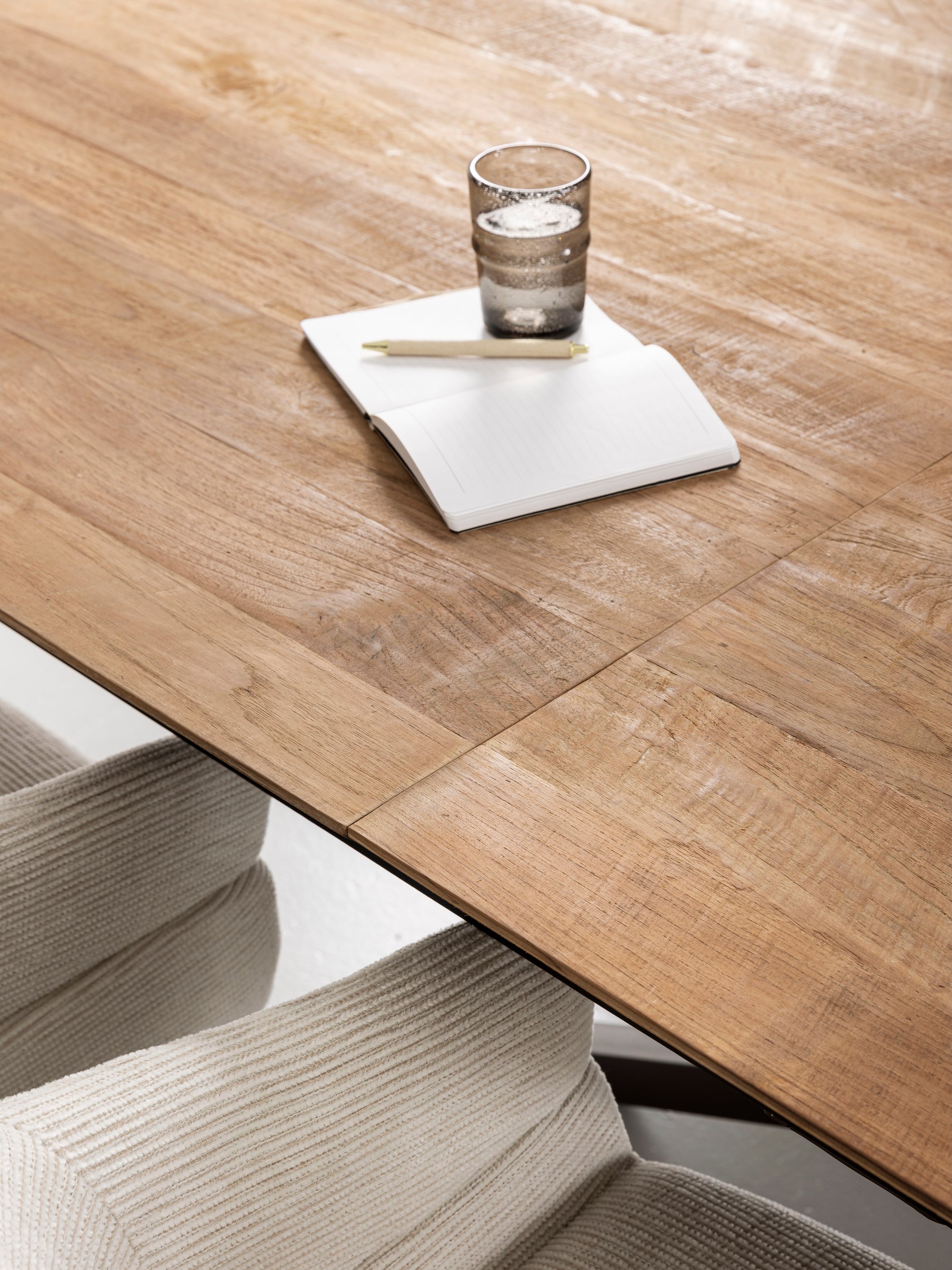 Massivholztisch Teak, ausziehbar