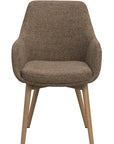 Polsterstuhl Anthea braun, Eiche hell
