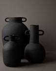 Keramikvase ø14cm, schwarz