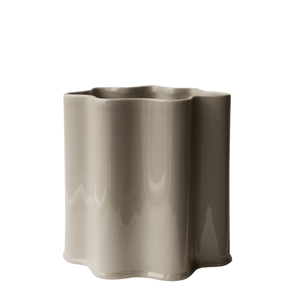 Keramikvase Shiny H22cm, beige