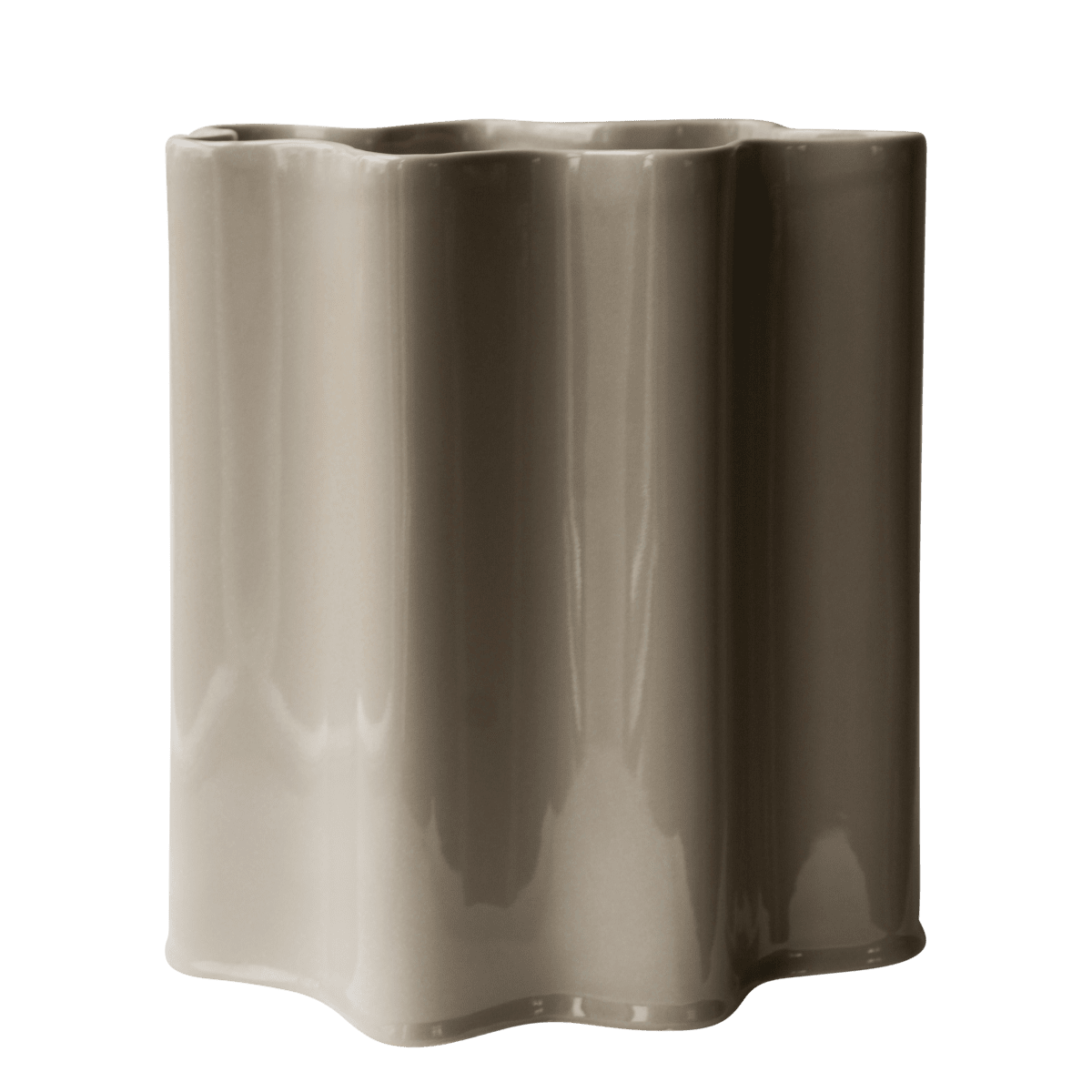 Keramikvase Shiny H28cm, beige