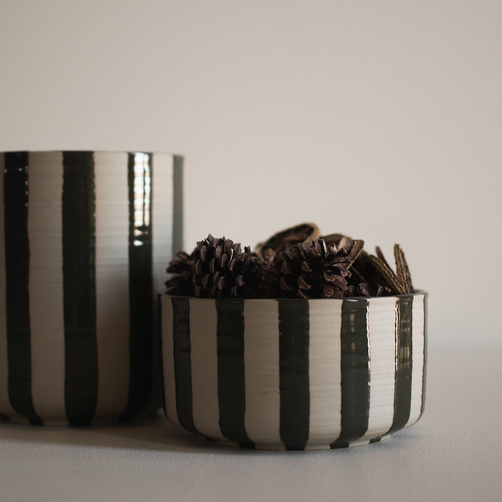 Flowerpot Line Bowl, grün