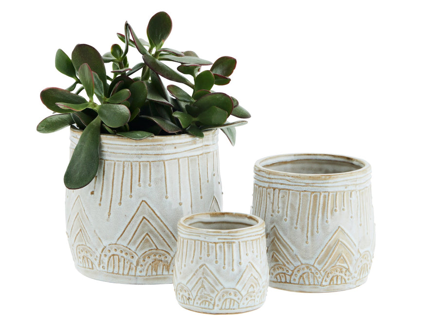 Keramik Flowerpot, natur
