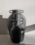 Keramikvase ø14cm, schwarz