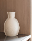 Keramikvase Edge, creme