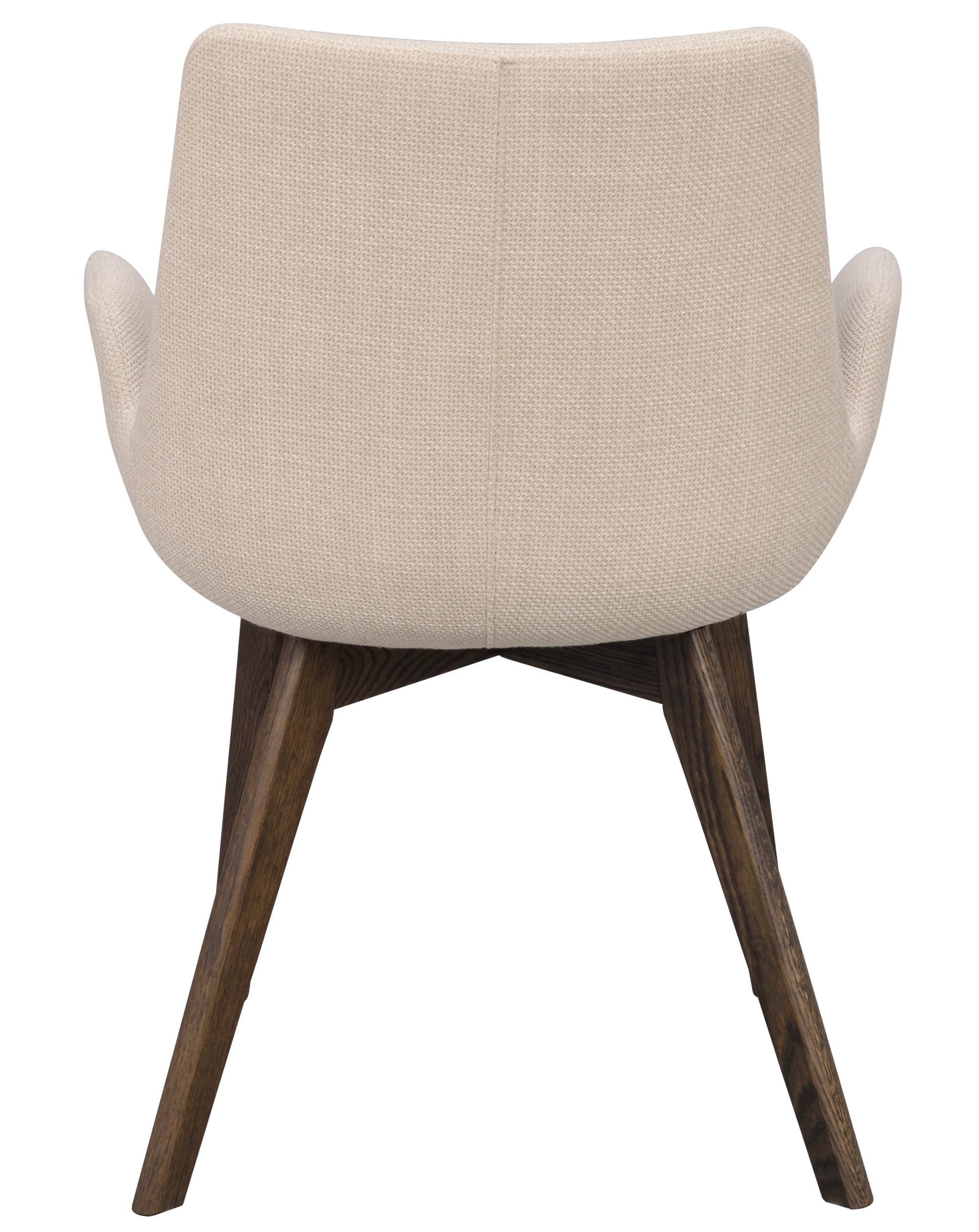 Polsterstuhl Athina, beige | Eiche braun