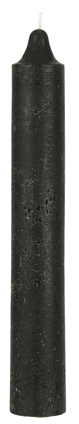 Rustikale Kerze H25cm, schwarz
