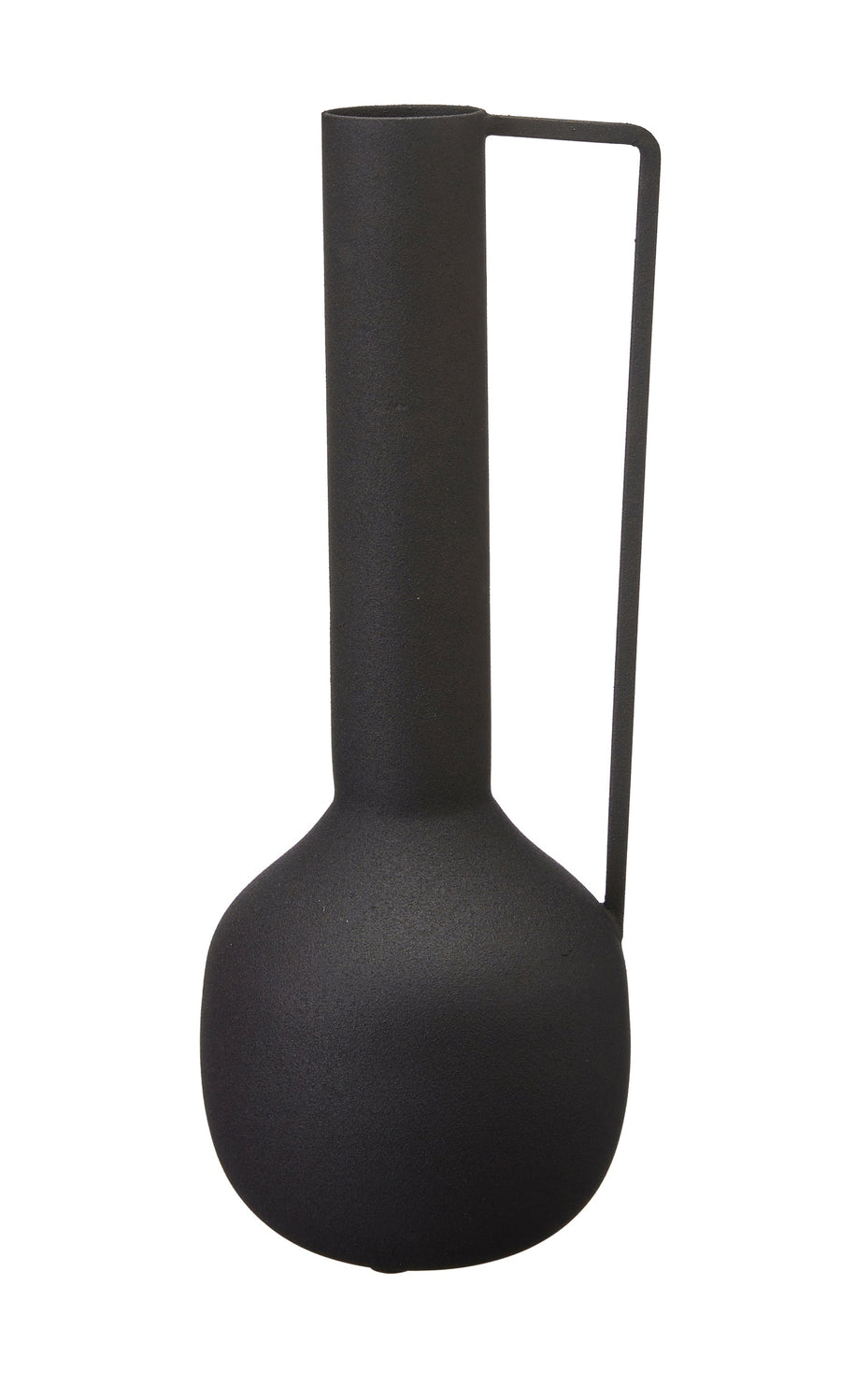 Metallvase Akhila H30cm, schwarz