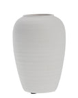 Steingut Vase Catia H27, weiß