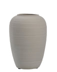 Steingut Vase Catia H27, grau