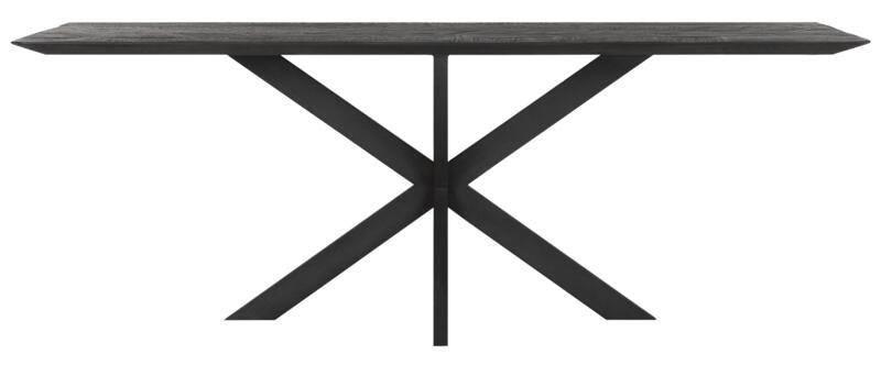 Massivholztisch Amos, schwarz