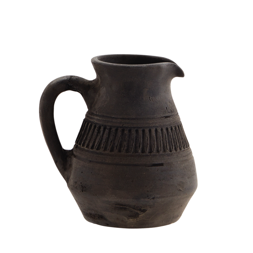 Keramikvase Lira H15cm, schwarz