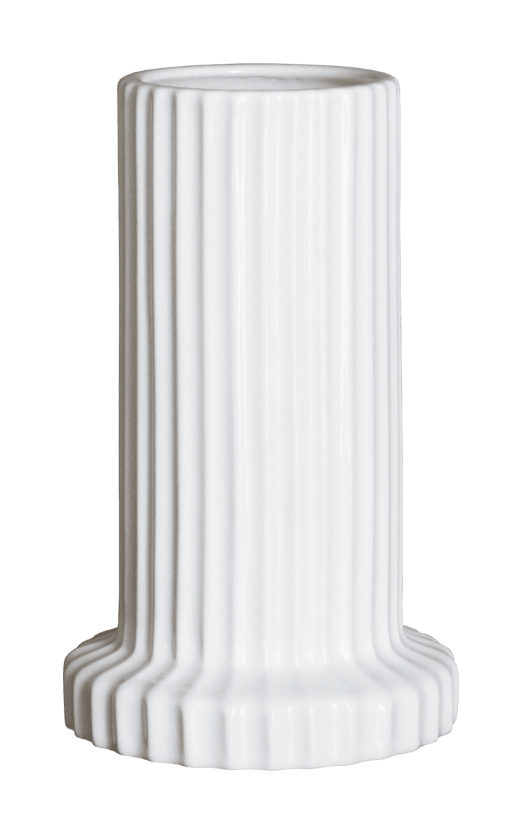 Vase Stripe, weiß