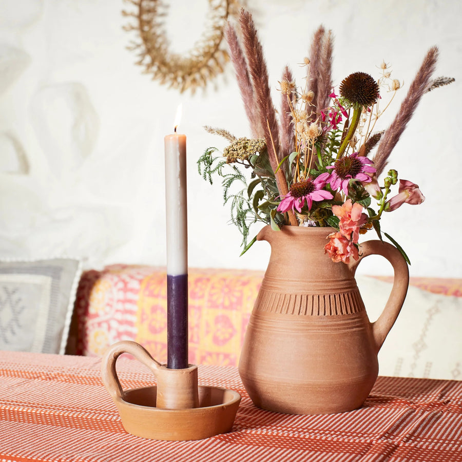 Keramikvase Lira H15cm, terracotta
