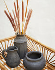 Keramikvase Lira H20cm, schwarz